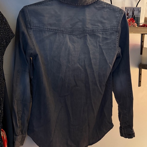 Banana Republic Charcoal Denim Shirt - Picture 3 of 4